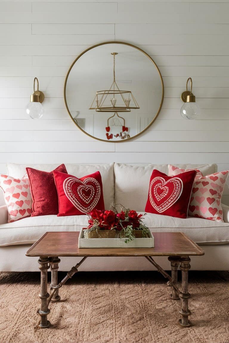 Heart-Shaped Throw Pillows