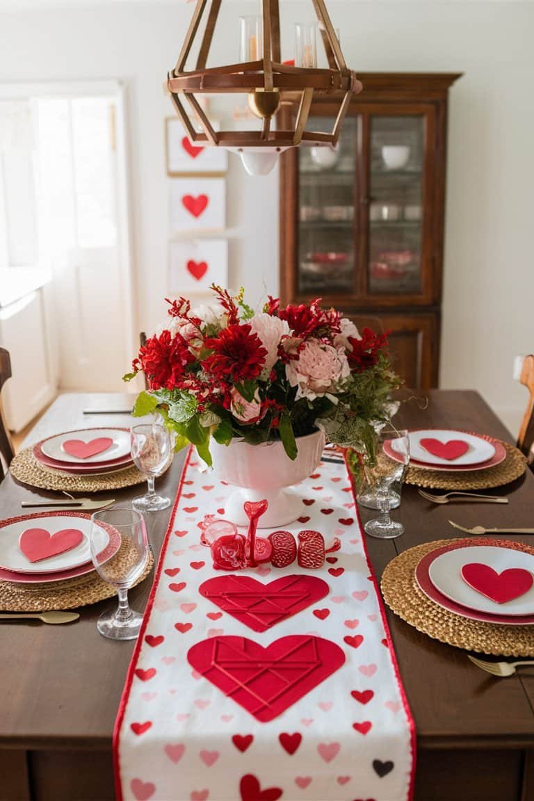 DIY Valentine’s Table Runner DIY Valentine’s Table Runner