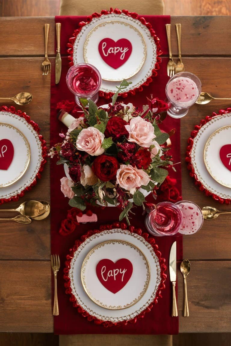 Whimsical Table Runner with Personal Touches